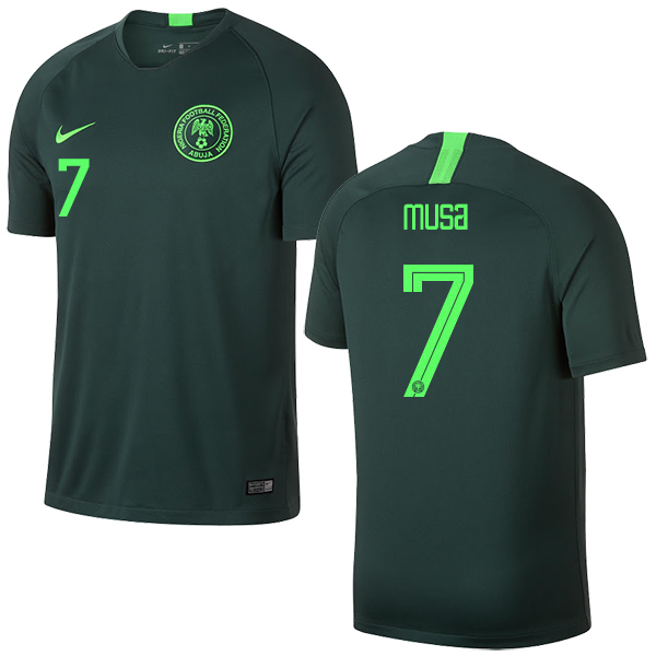 Nigeria #7 Musa Away Soccer Country Jersey
